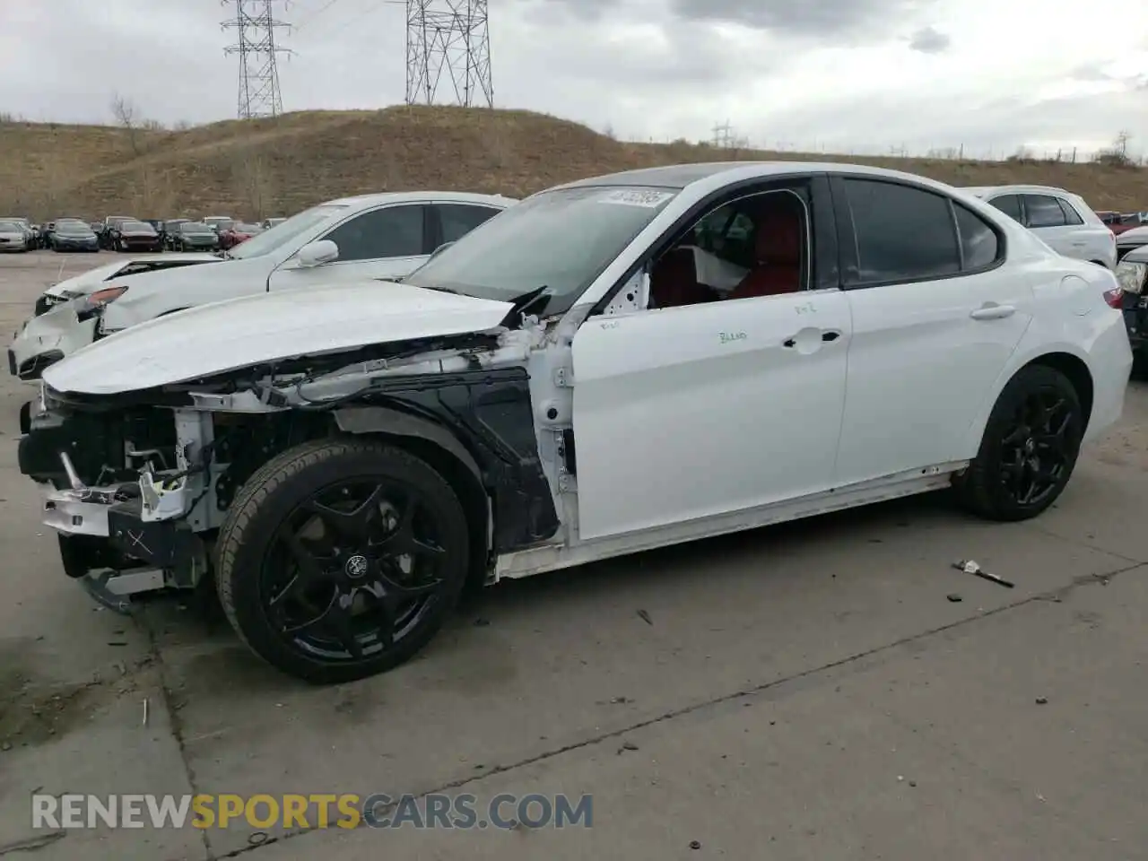 1 Photograph of a damaged car ZARFANAN8M7644590 ALFA ROMEO GIULIA 2021