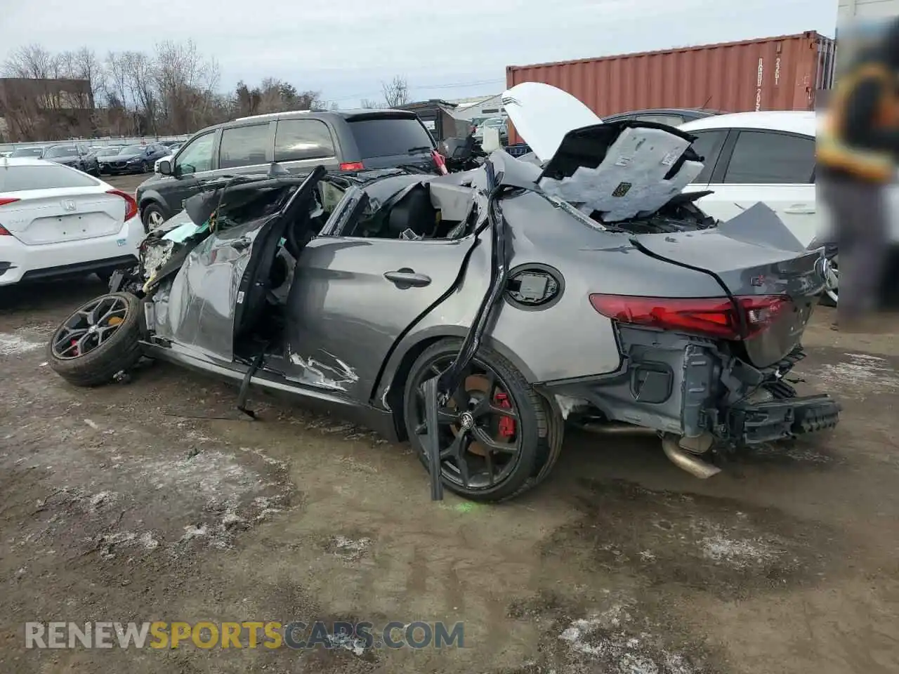 2 Photograph of a damaged car ZARFANBN3M7647377 ALFA ROMEO GIULIA 2021