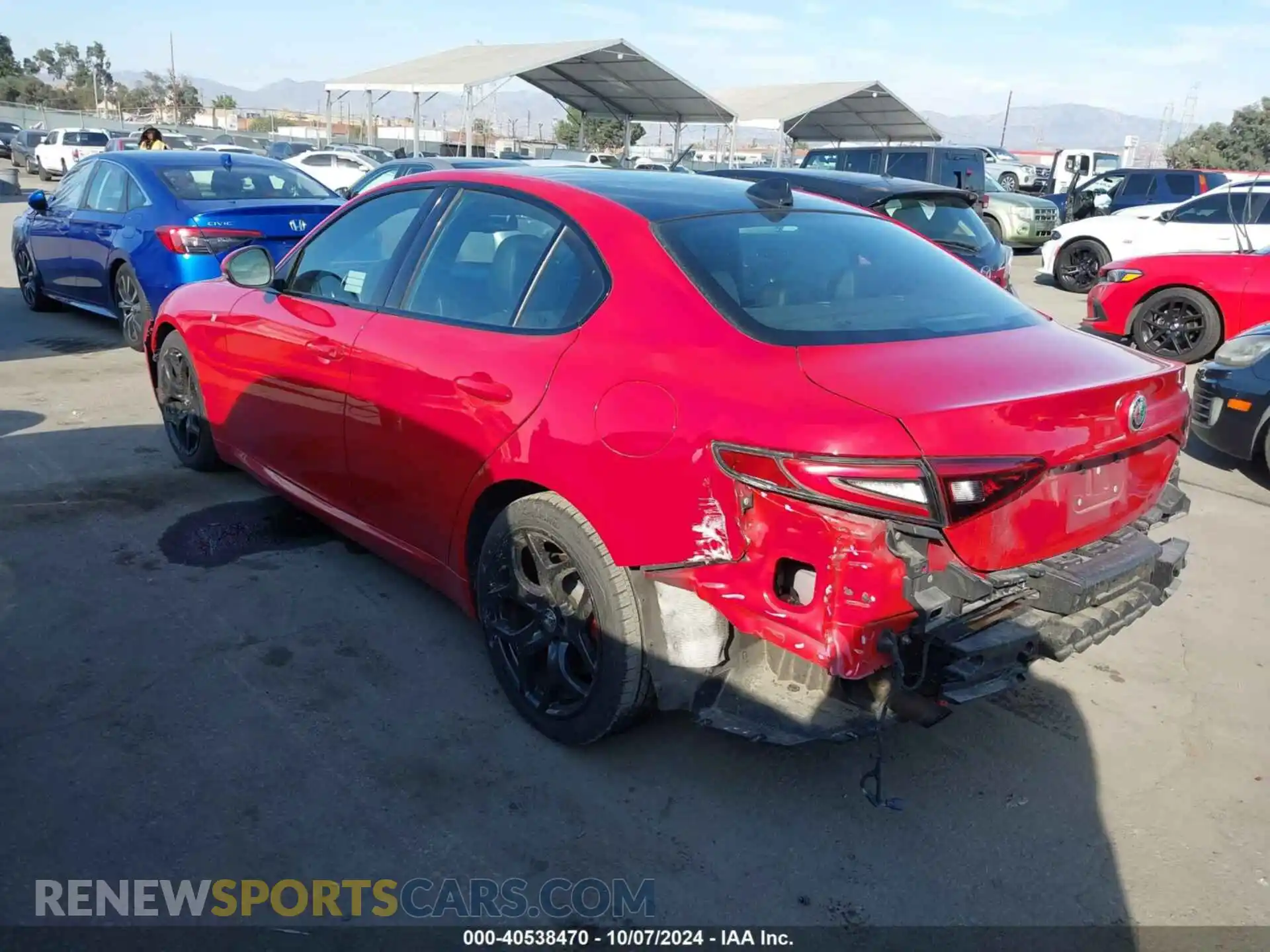 3 Фотография поврежденного автомобиля ZARFAMBN0N7660194 ALFA ROMEO GIULIA 2022