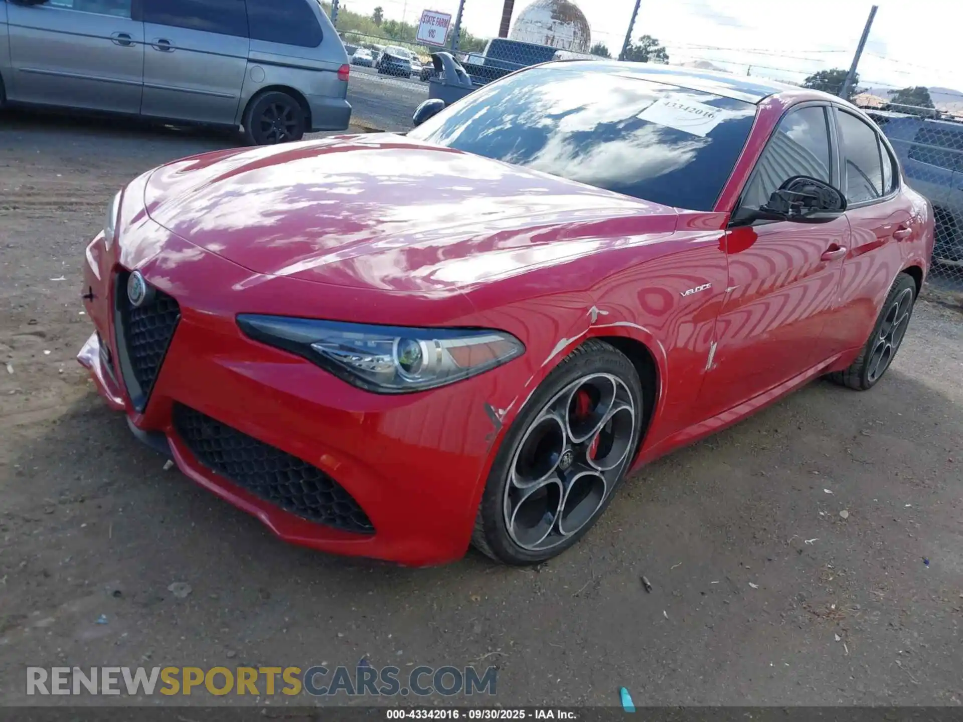 2 Photograph of a damaged car ZARFAMBN0N7663855 ALFA ROMEO GIULIA 2022