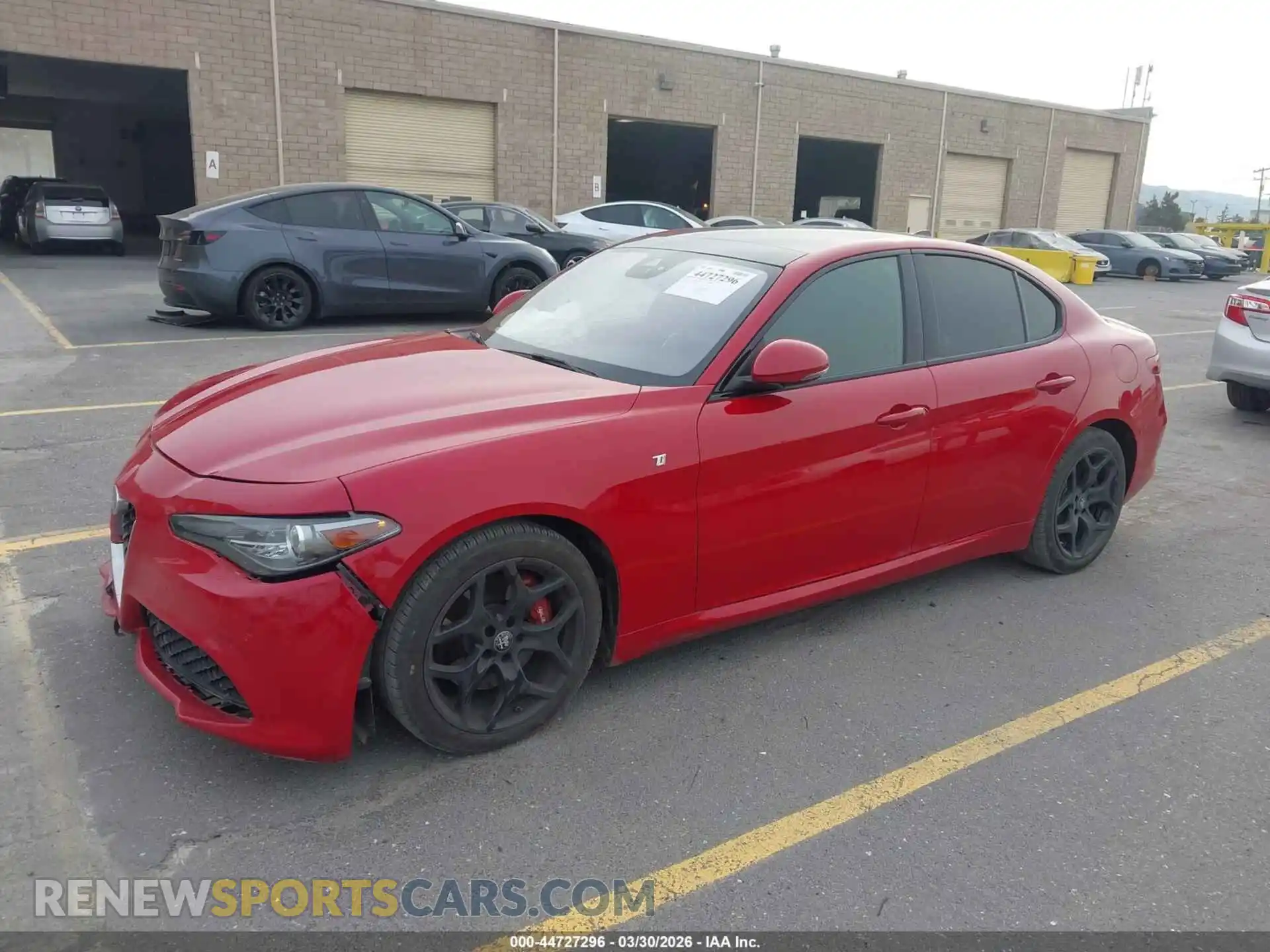 2 Фотография поврежденного автомобиля ZARFAMBN7P7670515 ALFA ROMEO GIULIA 2023