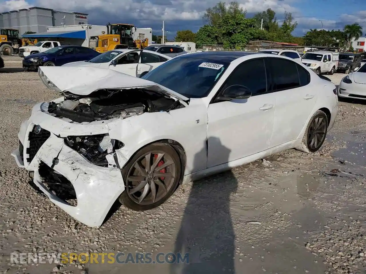 1 Photograph of a damaged car ZARFAMBN4R7679997 ALFA ROMEO GIULIA 2024