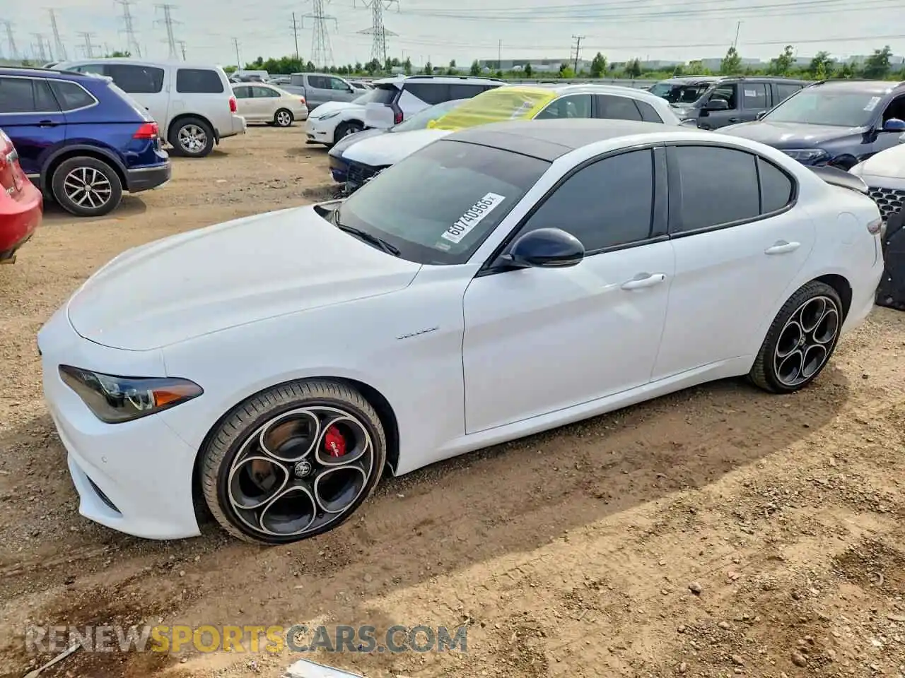 1 Фотография поврежденного автомобиля ZARFANBN4R7681299 ALFA ROMEO GIULIA 2024