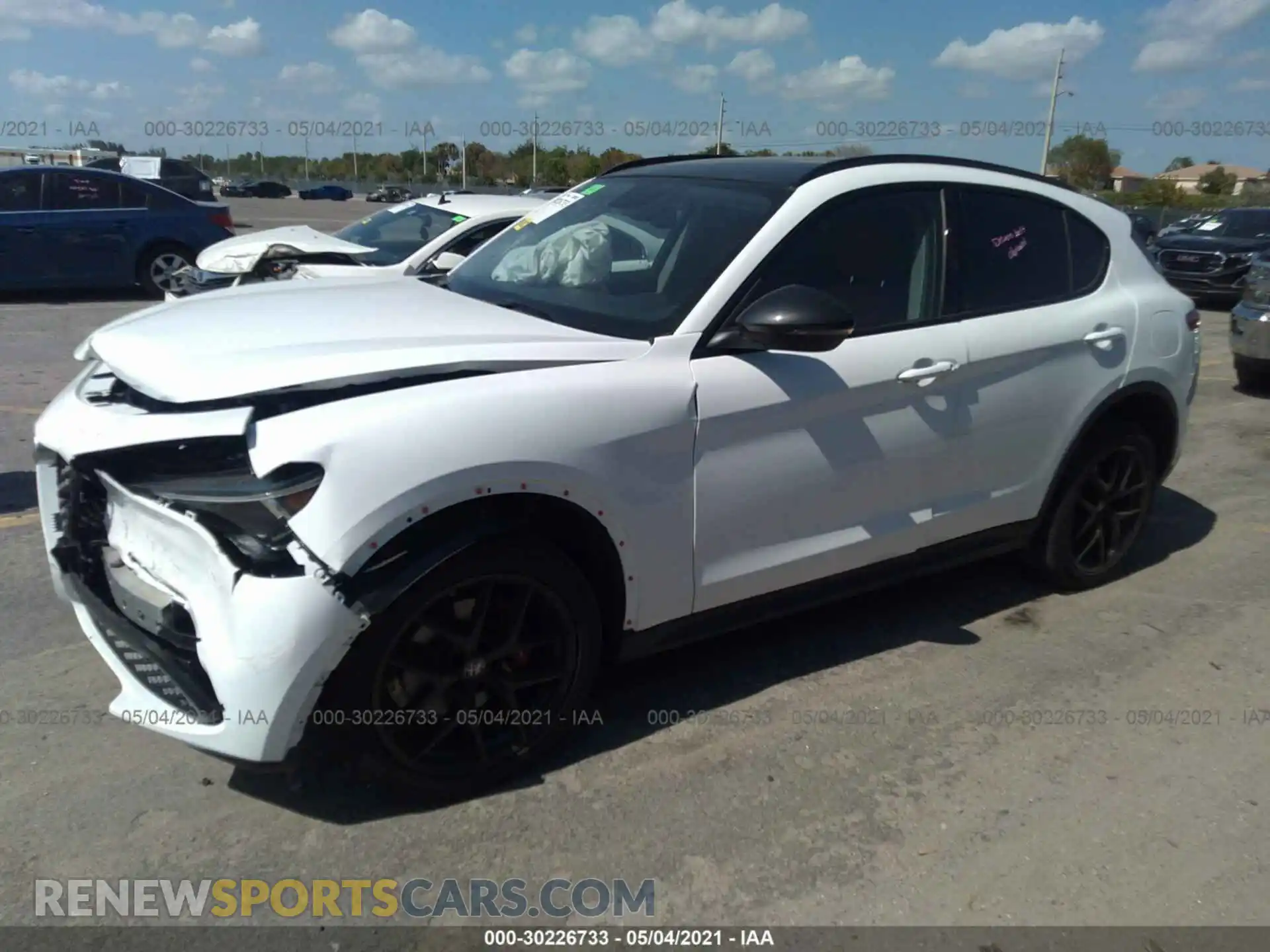 2 Photograph of a damaged car ZASPAJAN9K7C69210 ALFA ROMEO STELVIO 2019