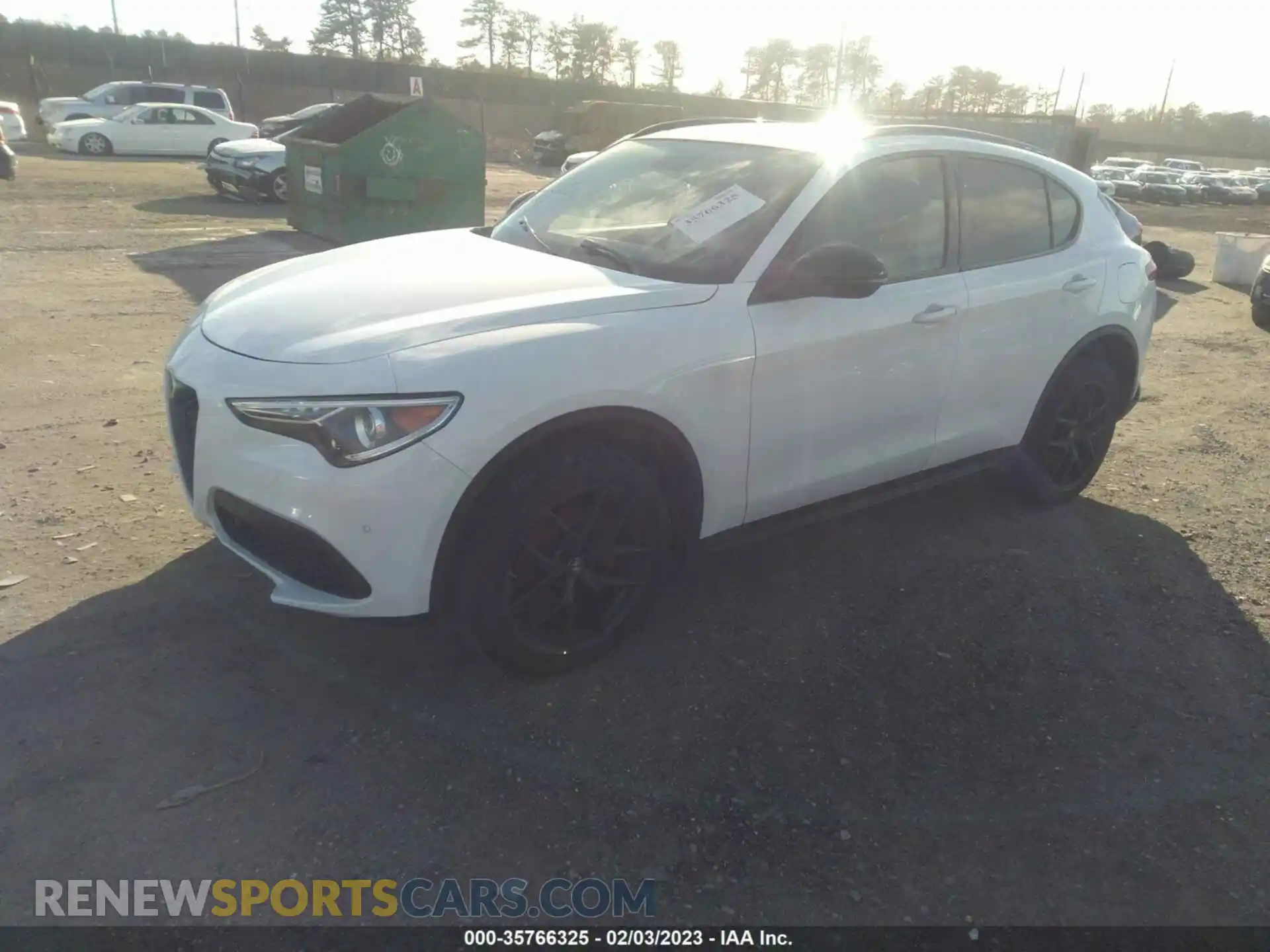 2 Photograph of a damaged car ZASPAKAN4K7C53339 ALFA ROMEO STELVIO 2019