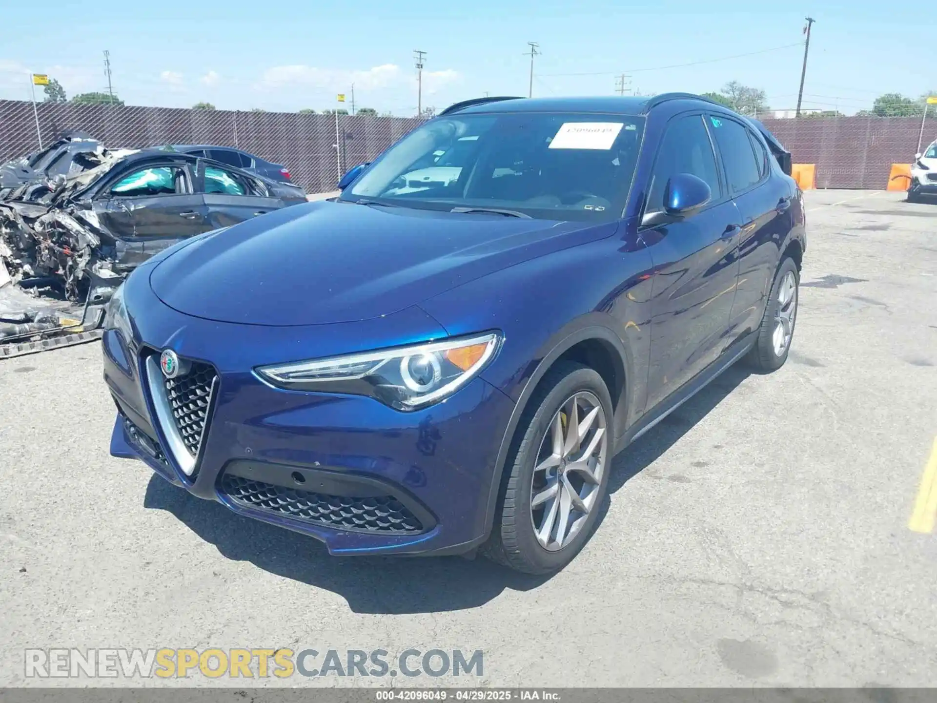 2 Photograph of a damaged car ZASPAKAN5K7C29955 ALFA ROMEO STELVIO 2019