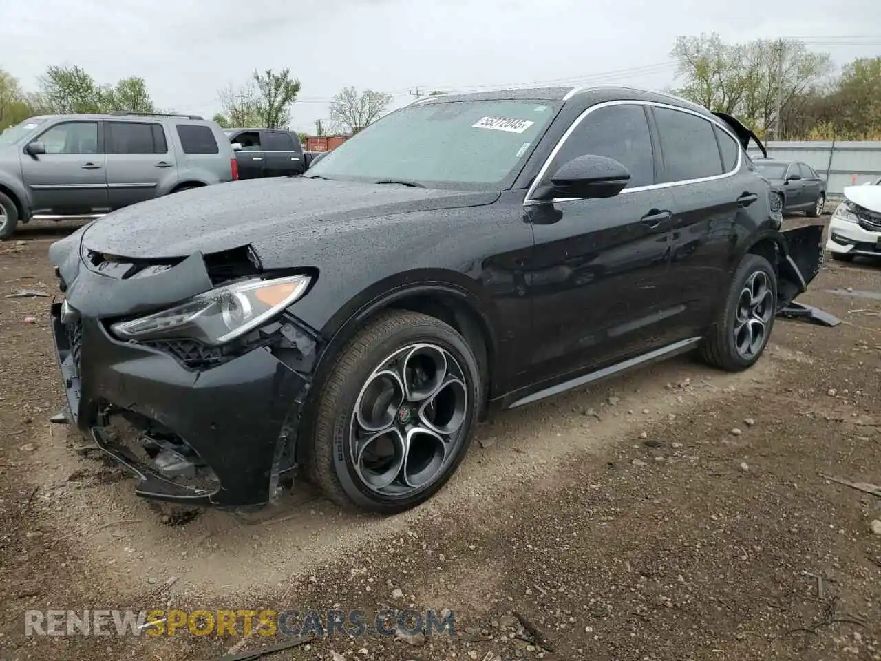 1 Photograph of a damaged car ZASPAKBN5L7C75673 ALFA ROMEO STELVIO 2020