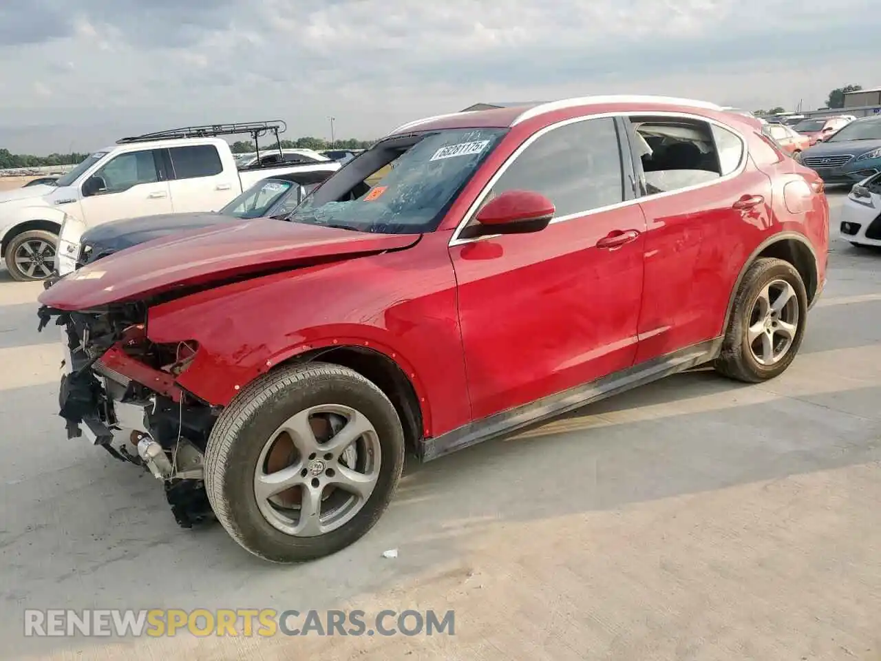 1 Photograph of a damaged car ZASPAJAN4M7C98598 ALFA ROMEO STELVIO 2021