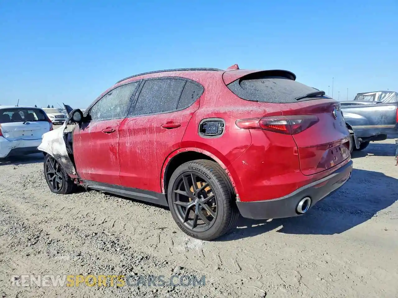 2 Photograph of a damaged car ZASPAJAN7M7D08461 ALFA ROMEO STELVIO 2021