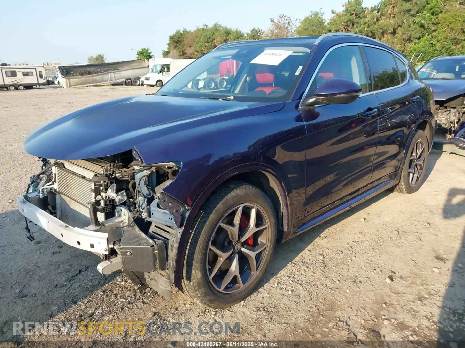 2 Photograph of a damaged car ZASPAKBN3M7D17372 ALFA ROMEO STELVIO 2021