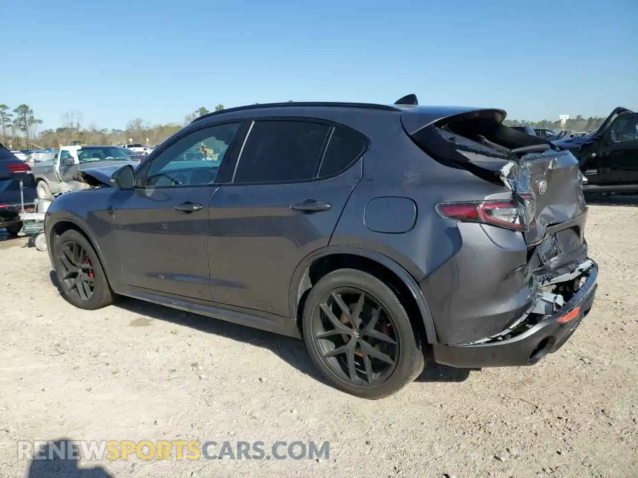2 Фотография поврежденного автомобиля ZASPAKBN4M7D18255 ALFA ROMEO STELVIO 2021