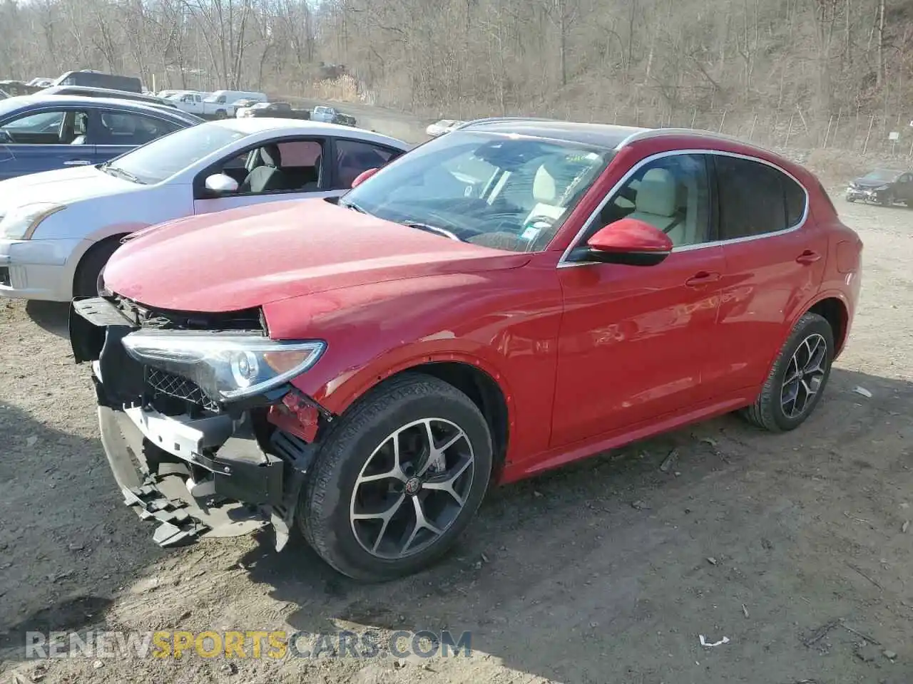 1 Фотография поврежденного автомобиля ZASPAKBN5M7D00170 ALFA ROMEO STELVIO 2021