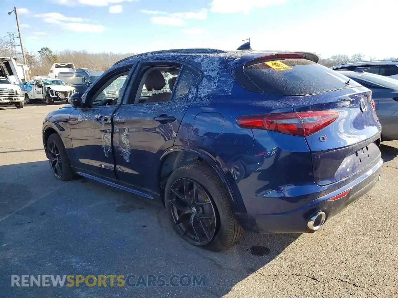 2 Фотография поврежденного автомобиля ZASPAKBN7M7D20775 ALFA ROMEO STELVIO 2021