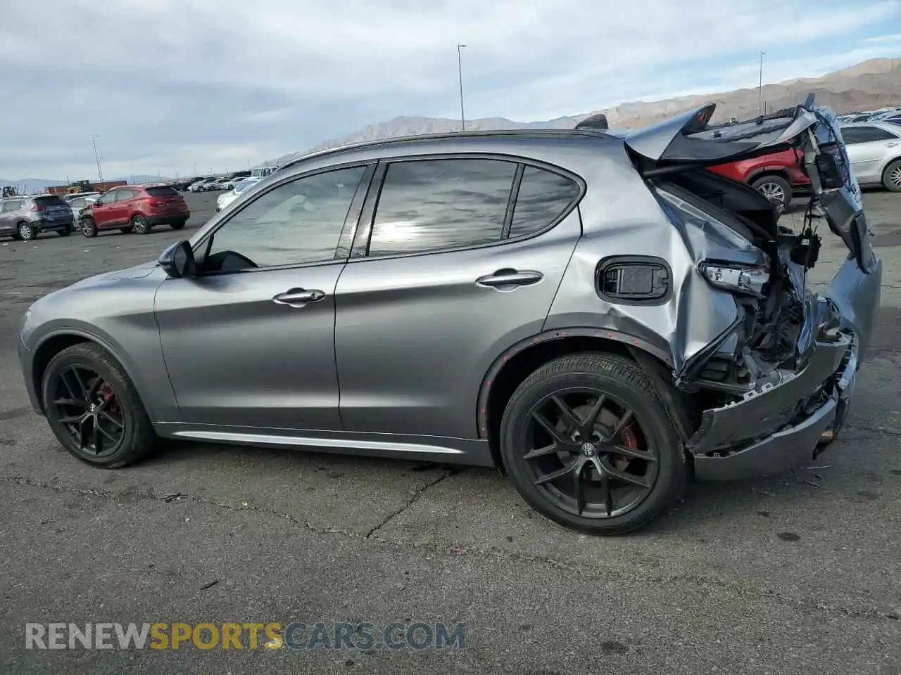 2 Photograph of a damaged car ZASPAKBN9M7D13617 ALFA ROMEO STELVIO 2021