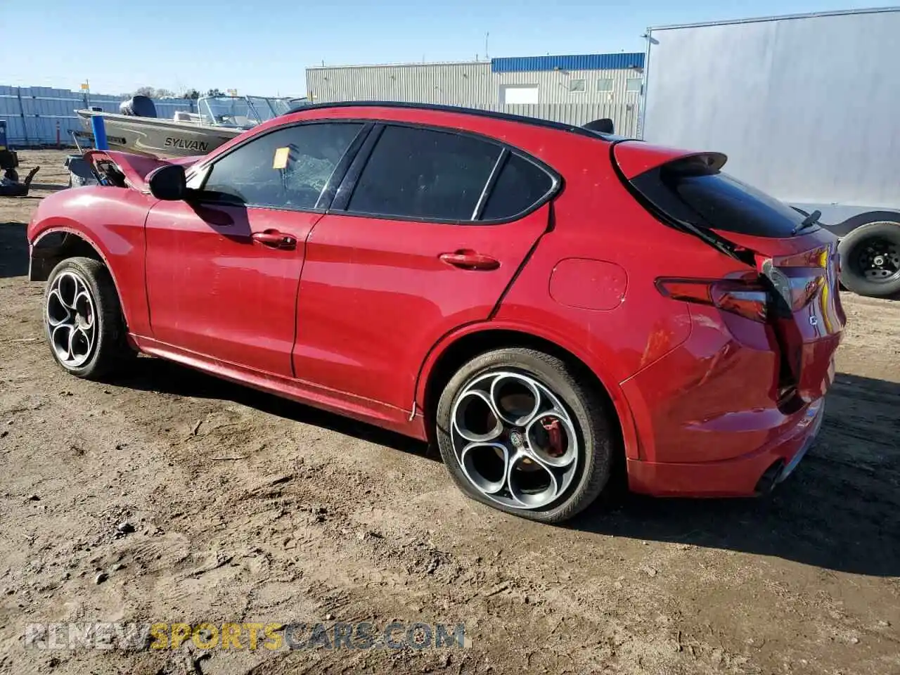 2 Photograph of a damaged car ZASPAKBNXM7D11536 ALFA ROMEO STELVIO 2021