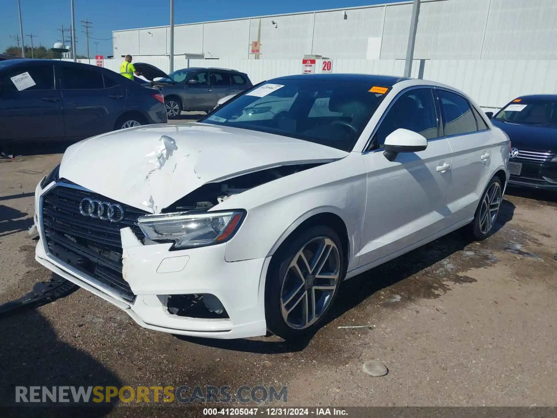 2 Photograph of a damaged car WAUAUGFF0K1010244 AUDI A3 2019