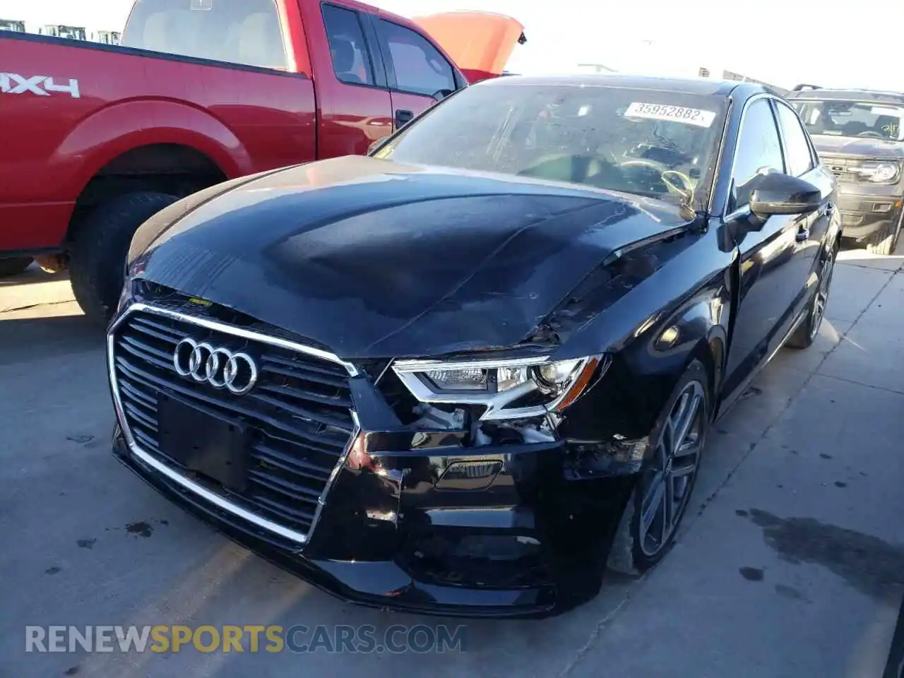 2 Photograph of a damaged car WAUAUGFF1K1010978 AUDI A3 2019