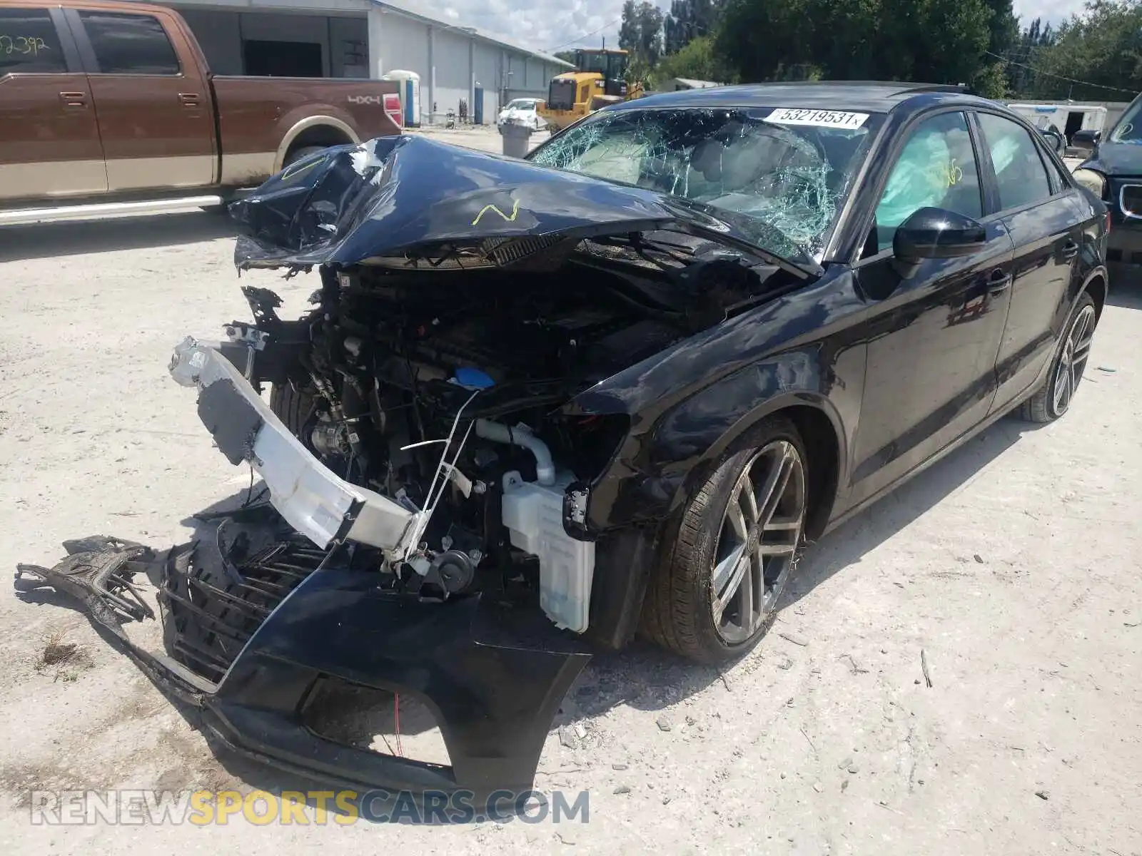 2 Photograph of a damaged car WAUAUGFF3K1022937 AUDI A3 2019