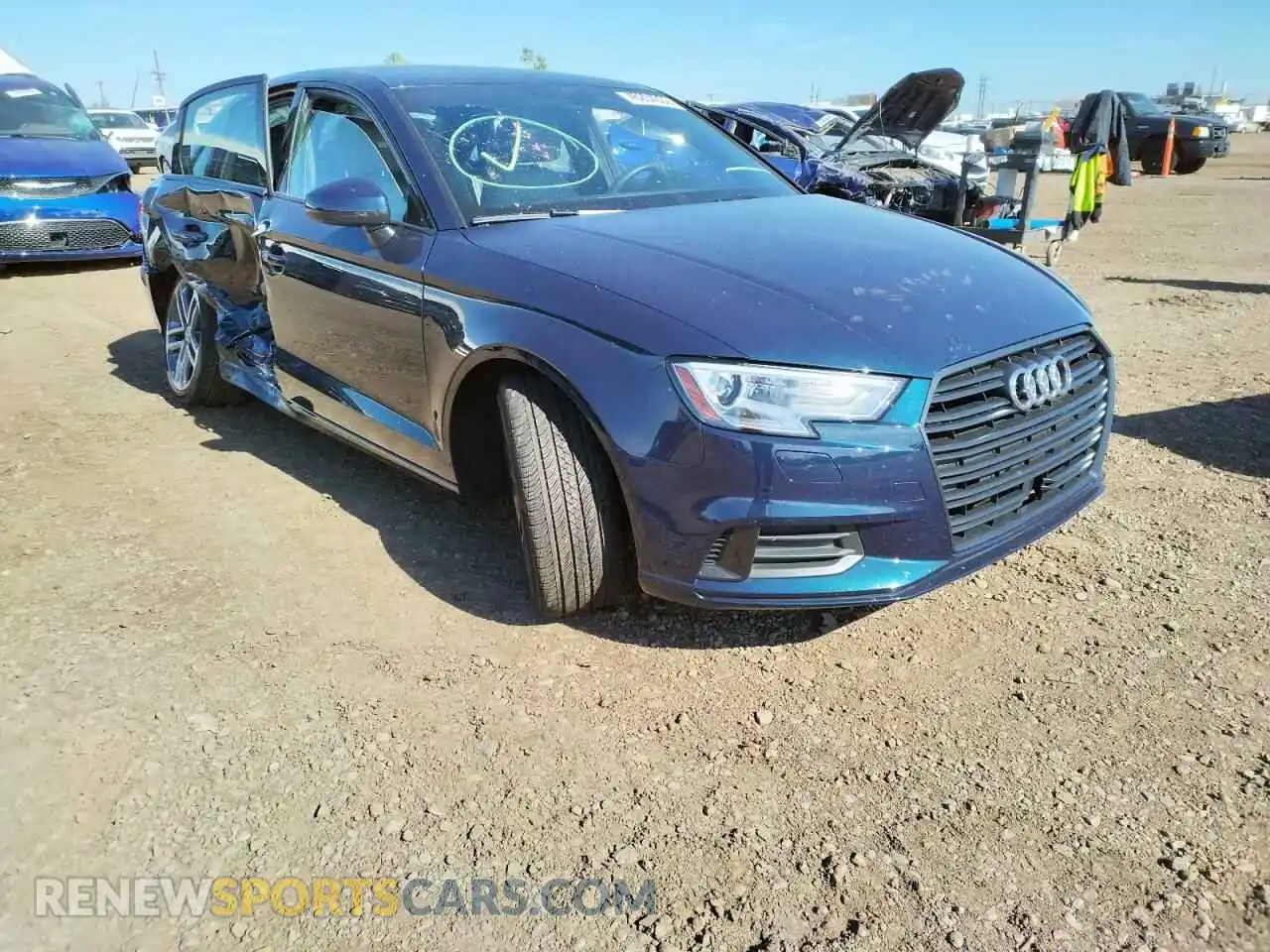 1 Photograph of a damaged car WAUAUGFF5KA093542 AUDI A3 2019