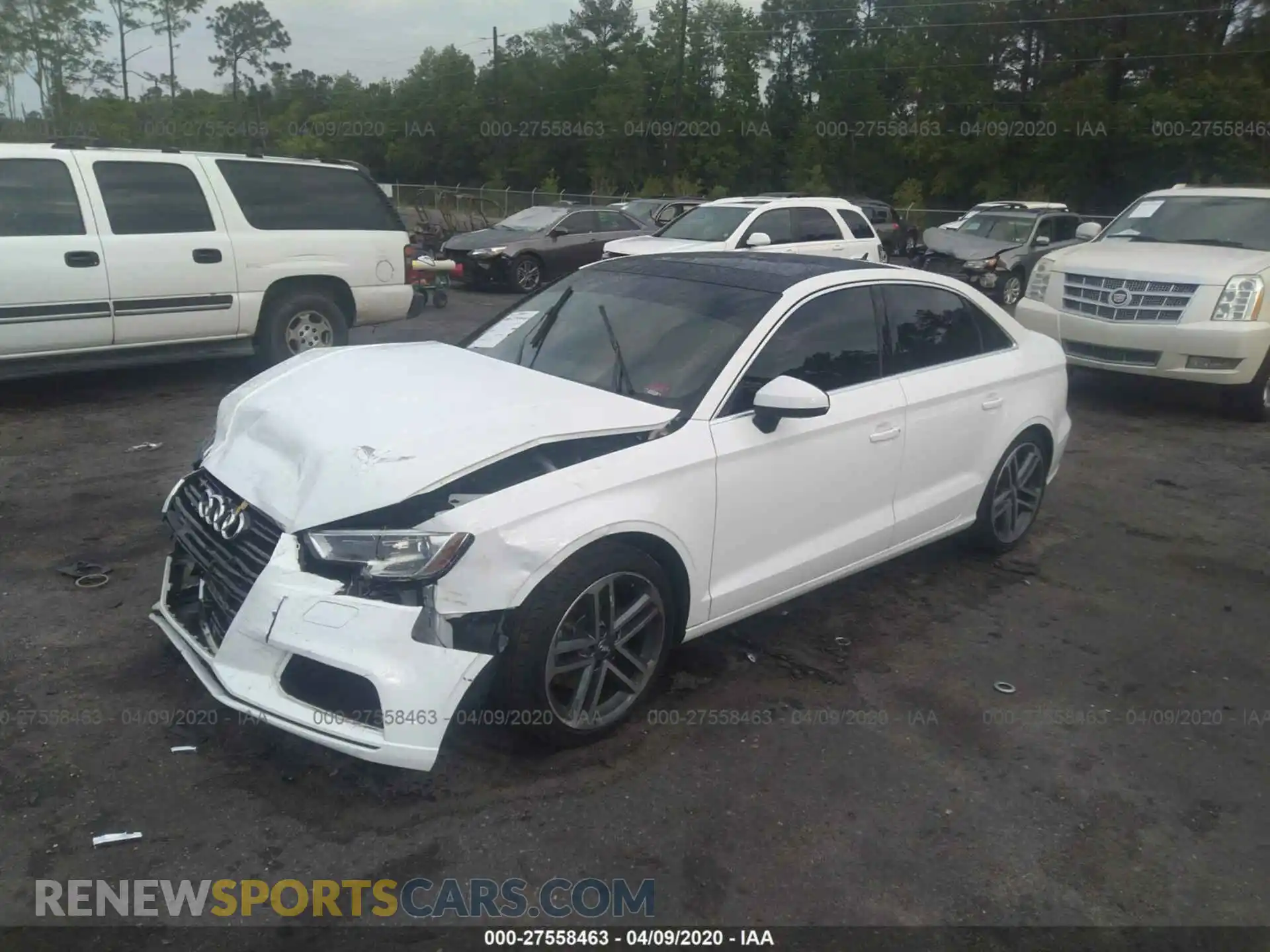 2 Photograph of a damaged car WAUAUGFF7K1013979 AUDI A3 2019