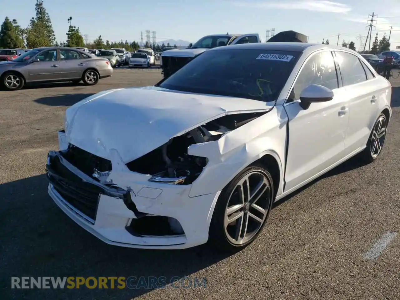 2 Photograph of a damaged car WAUAUGFF7KA074393 AUDI A3 2019