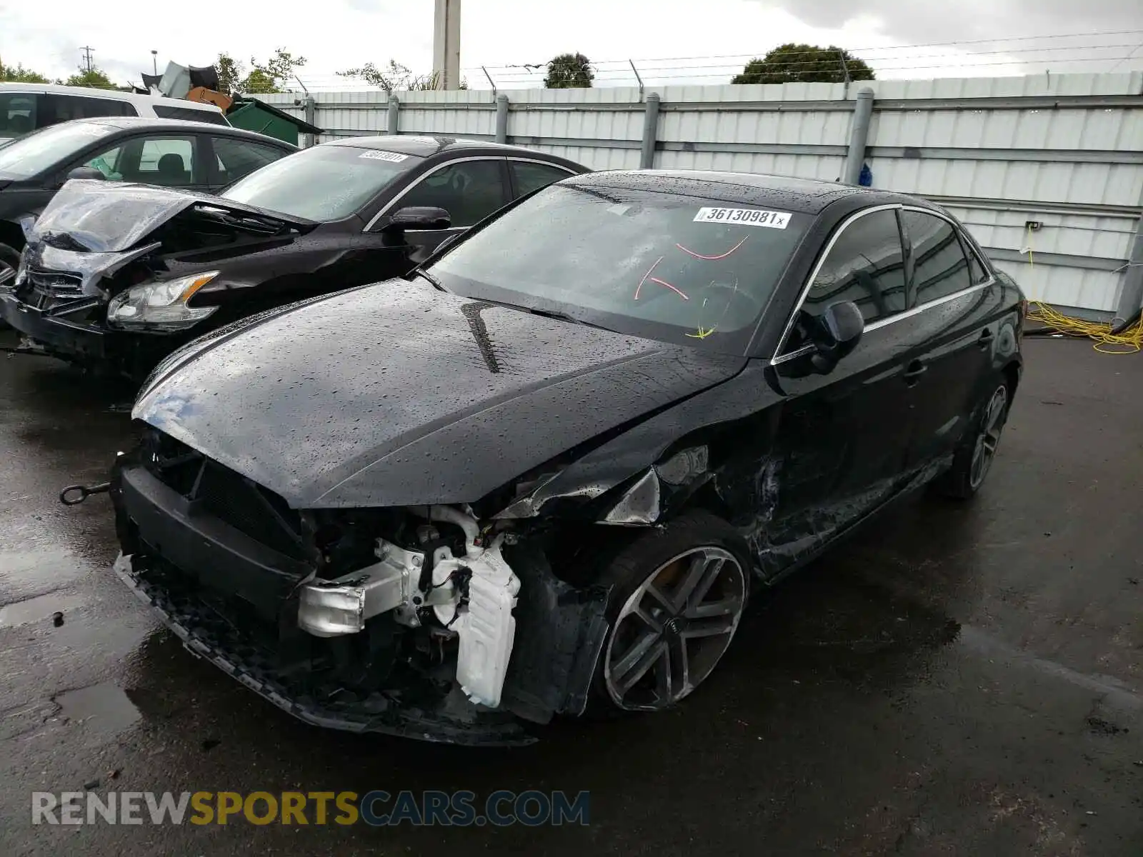 2 Photograph of a damaged car WAUAUGFF8K1012128 AUDI A3 2019