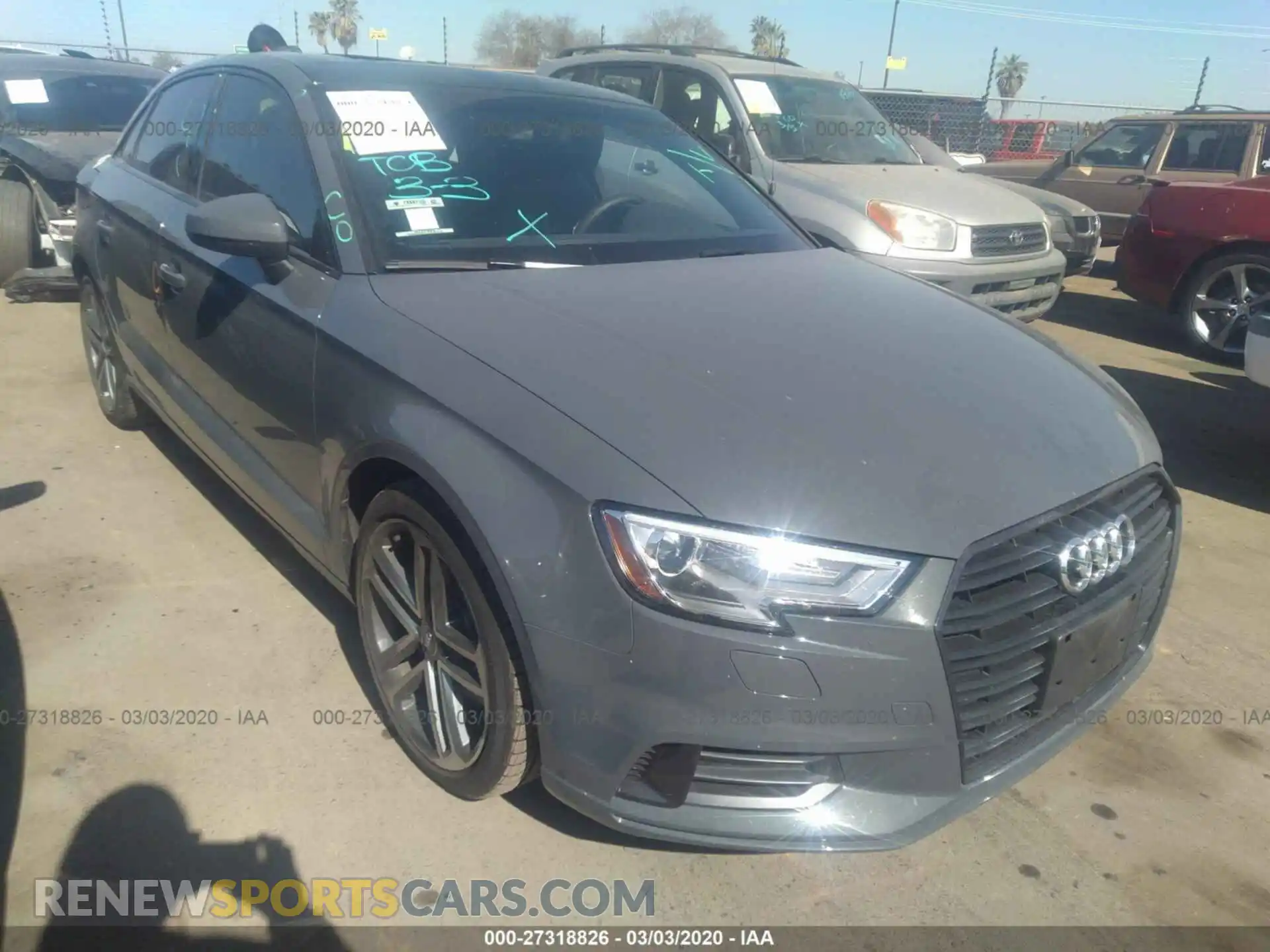 1 Photograph of a damaged car WAUAUGFF8KA125349 AUDI A3 2019