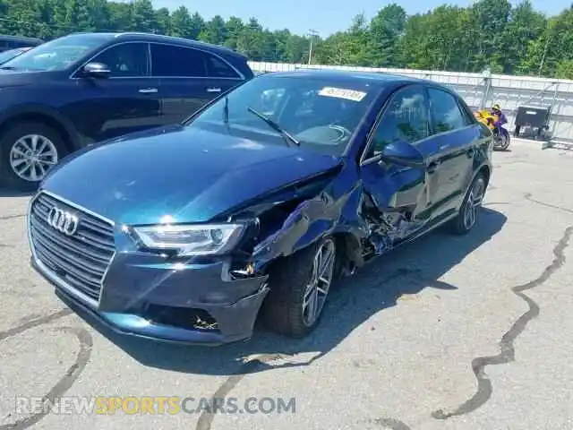 2 Photograph of a damaged car WAUBEGFF0K1017227 AUDI A3 2019