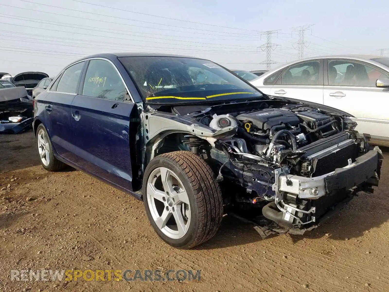 1 Photograph of a damaged car WAUBEGFF1KA099601 AUDI A3 2019