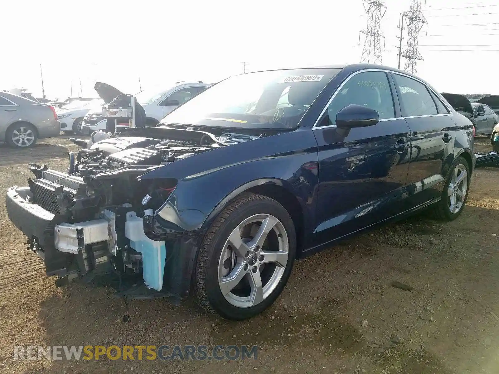 2 Photograph of a damaged car WAUBEGFF1KA099601 AUDI A3 2019