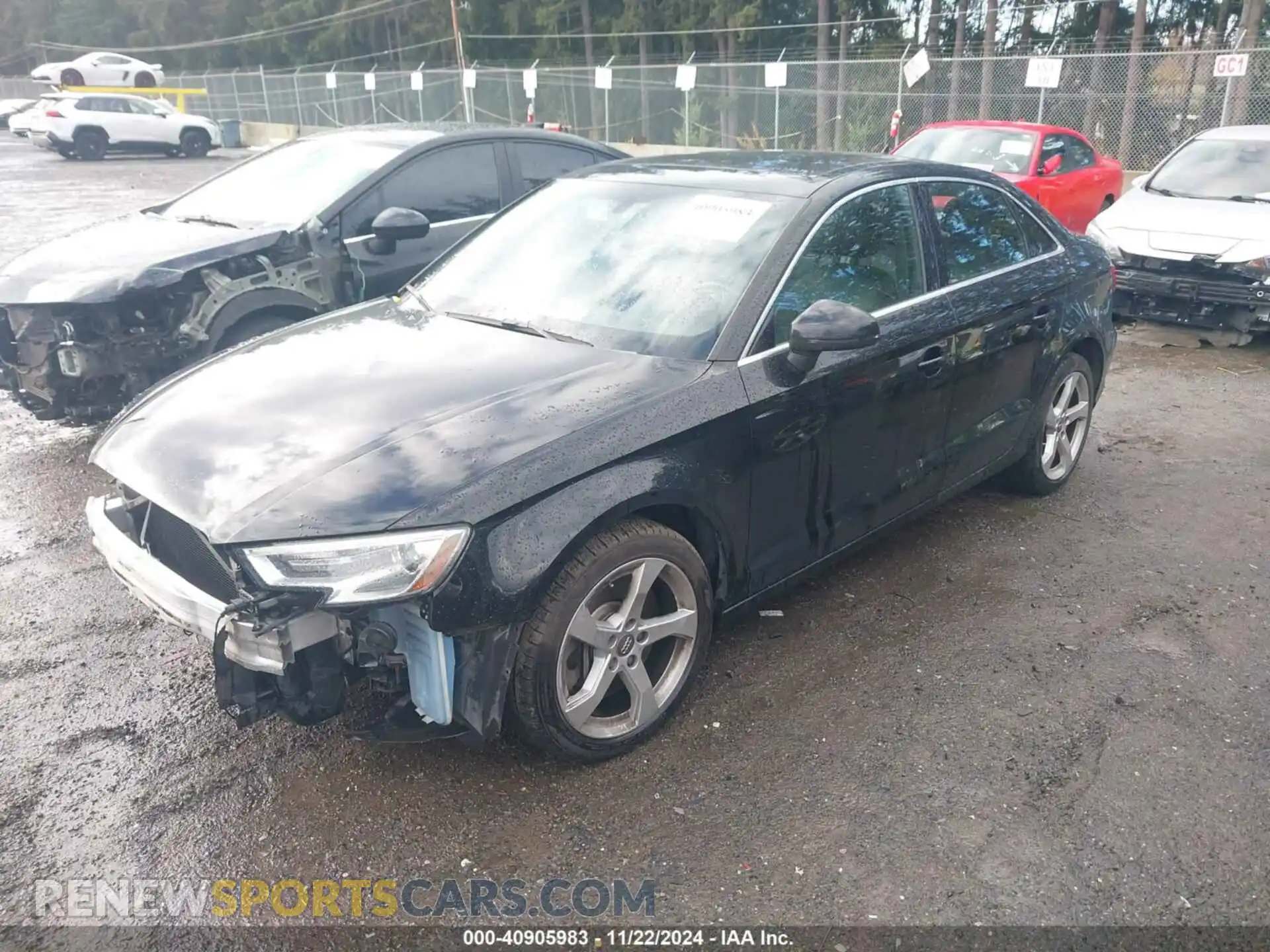 2 Photograph of a damaged car WAUBEGFF3K1019313 AUDI A3 2019