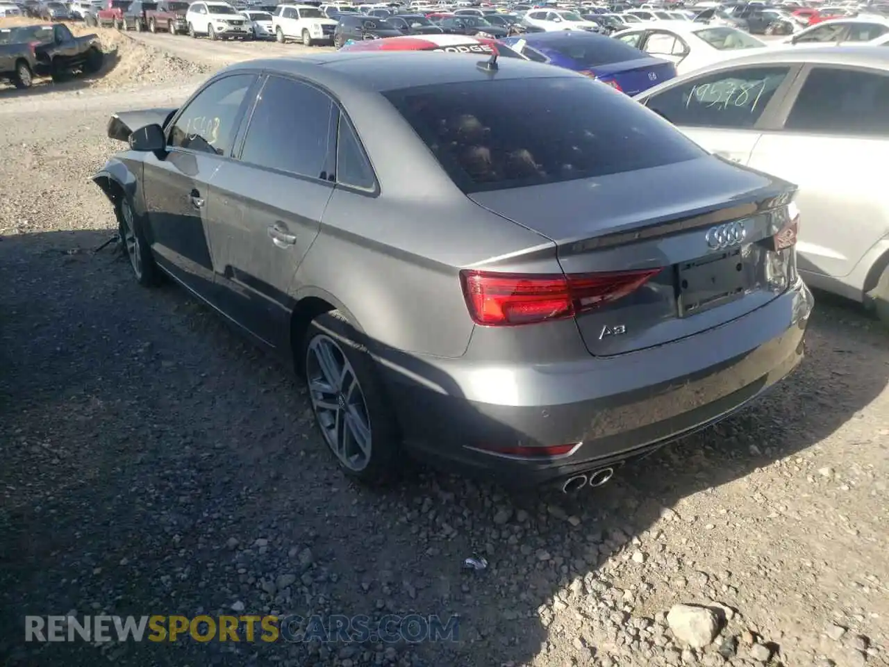 3 fotografías del automóvil dañado WAUAUGFF4LA103804 AUDI A3 2020