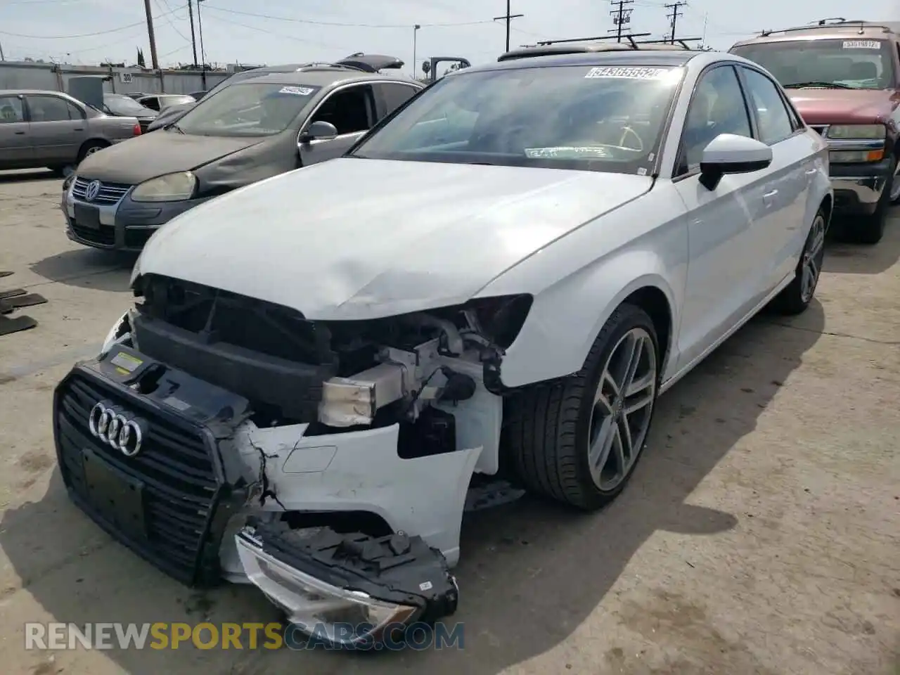 2 Photograph of a damaged car WAUAUGFFXLA054768 AUDI A3 2020
