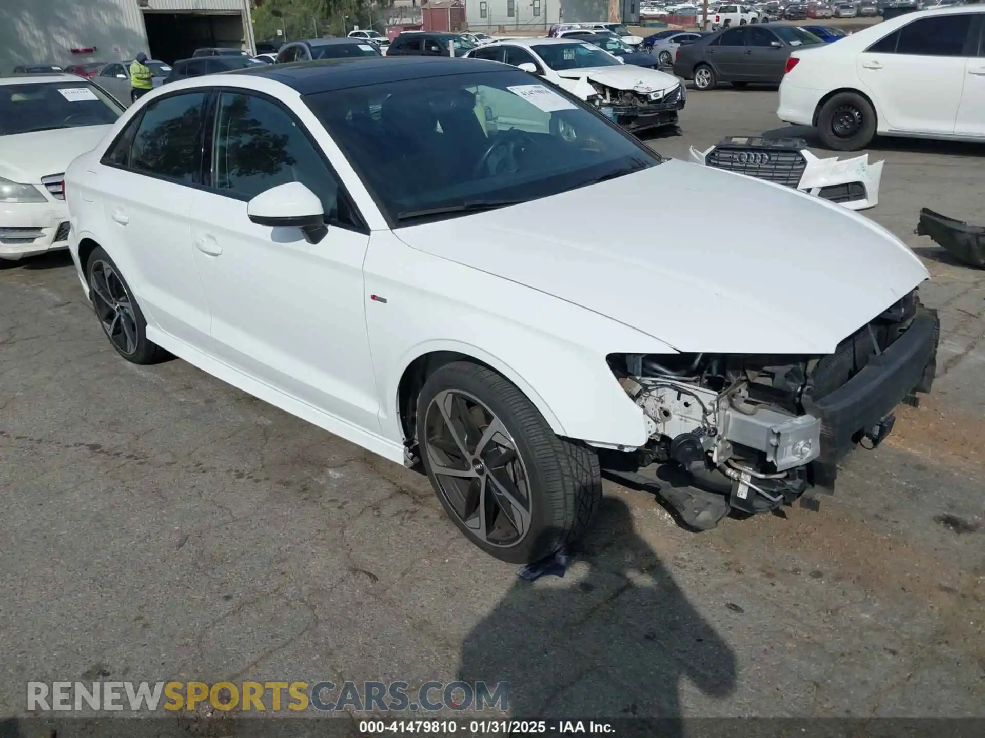 1 Photograph of a damaged car WAUBEGFF0LA057518 AUDI A3 2020