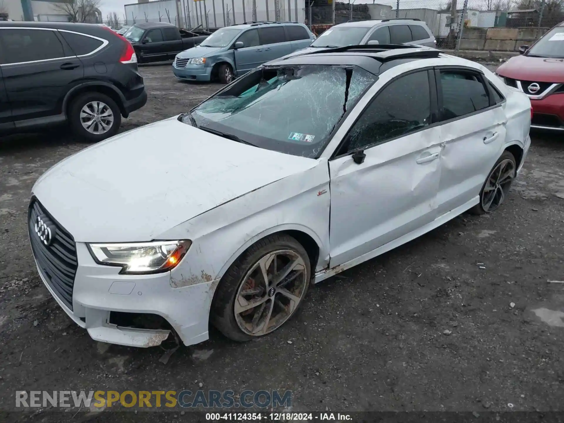 2 Photograph of a damaged car WAUBEGFF0LA105860 AUDI A3 2020