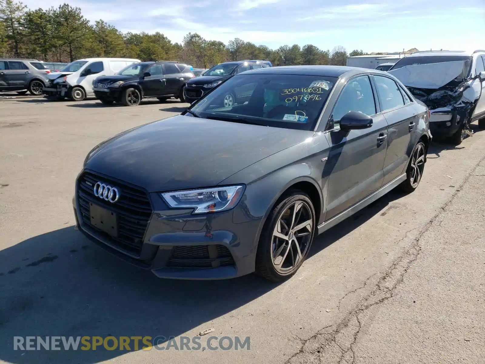 2 Photograph of a damaged car WAUBEGFF5LA097996 AUDI A3 2020