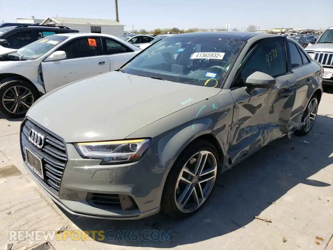 2 Photograph of a damaged car WAUCUGFF2LA017481 AUDI A3 2020