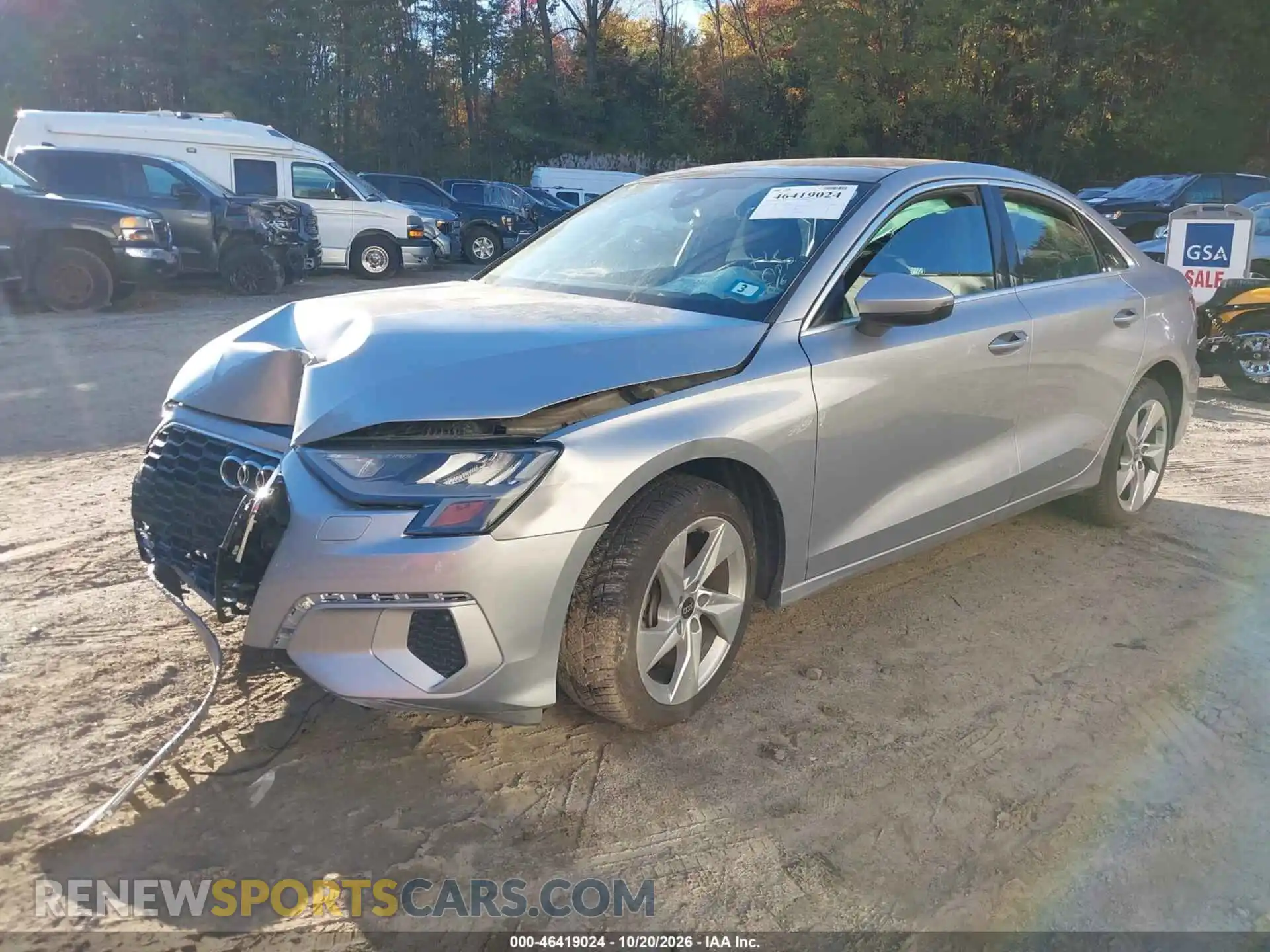 2 Фотография поврежденного автомобиля WAUAUDGY6NA035149 AUDI A3 2022