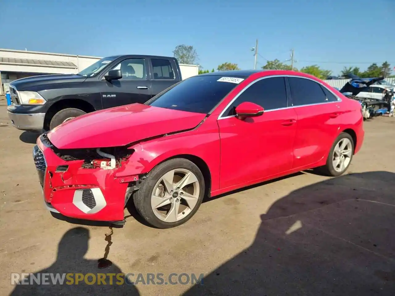 1 Фотография поврежденного автомобиля WAUBUDGY7NA085322 AUDI A3 2022