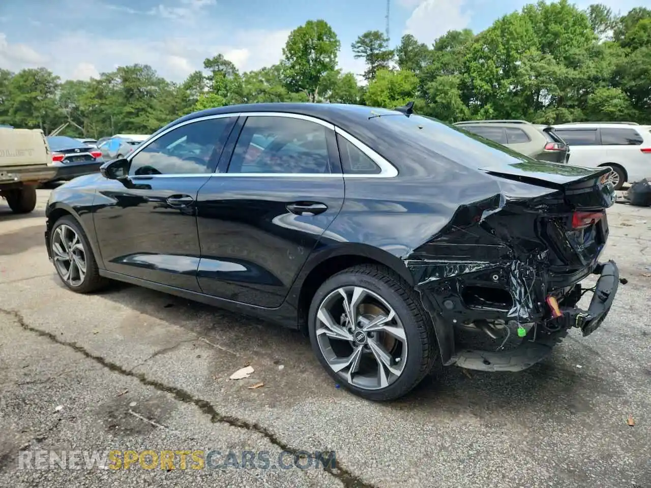 2 Photograph of a damaged car WAUHUDGY7NA055683 AUDI A3 2022