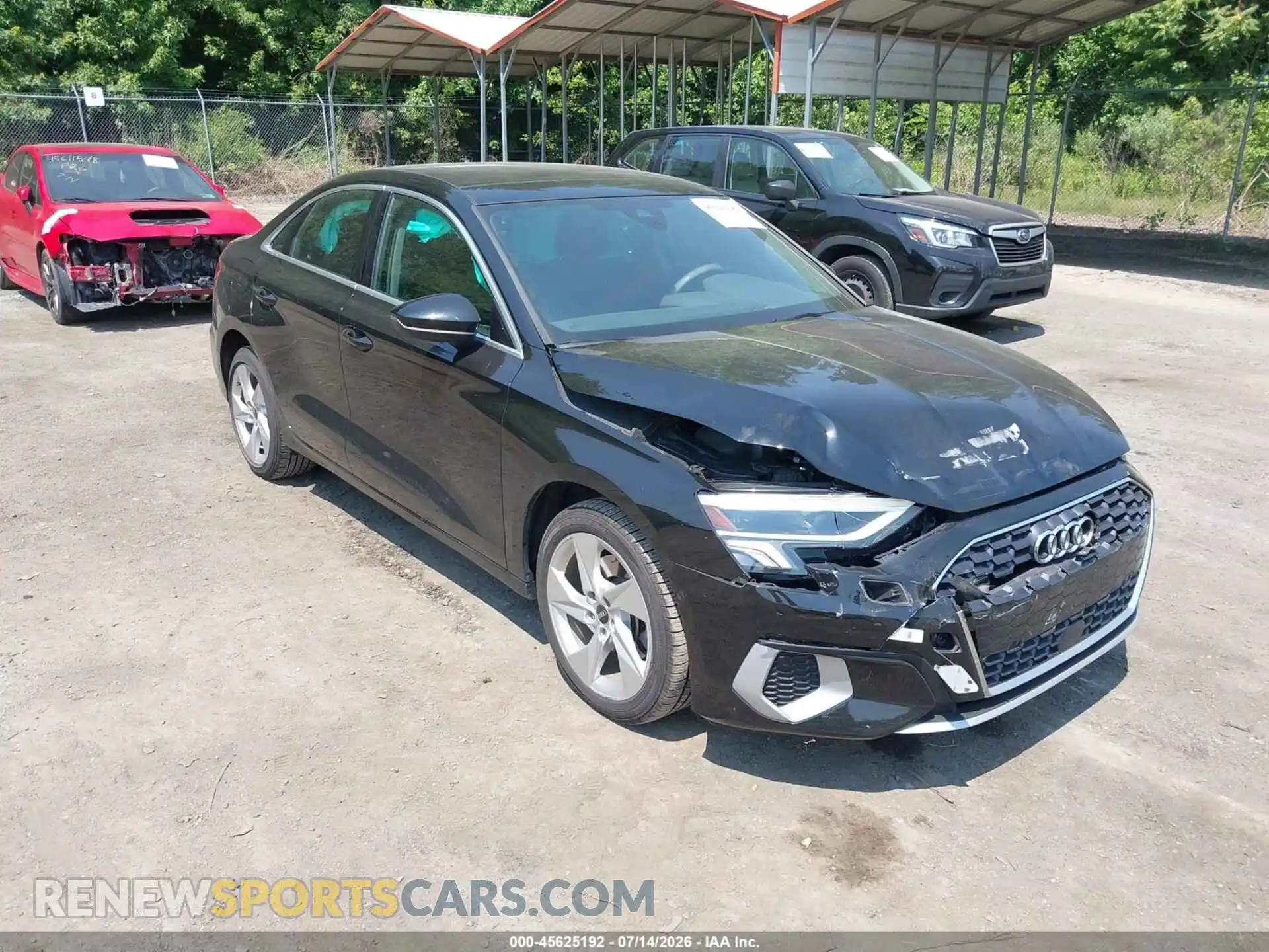 1 Фотография поврежденного автомобиля WAUHUDGYXNA099614 AUDI A3 2022
