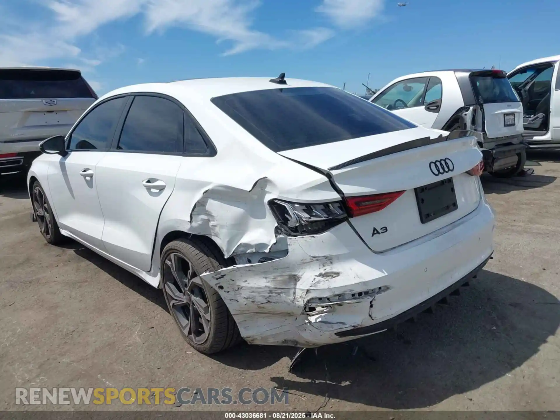 3 Photograph of a damaged car WAUAUDGY7PA049855 AUDI A3 2023