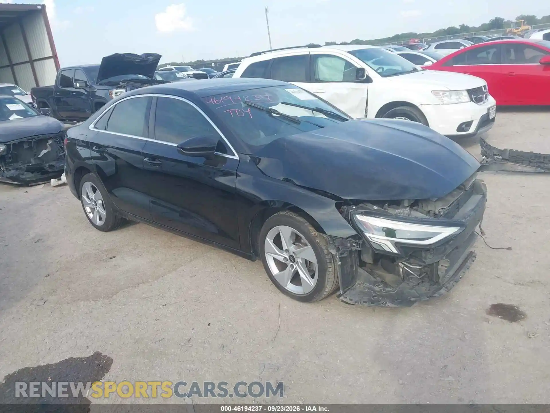 1 fotografías del automóvil dañado WAUAUDGY7PA056255 AUDI A3 2023