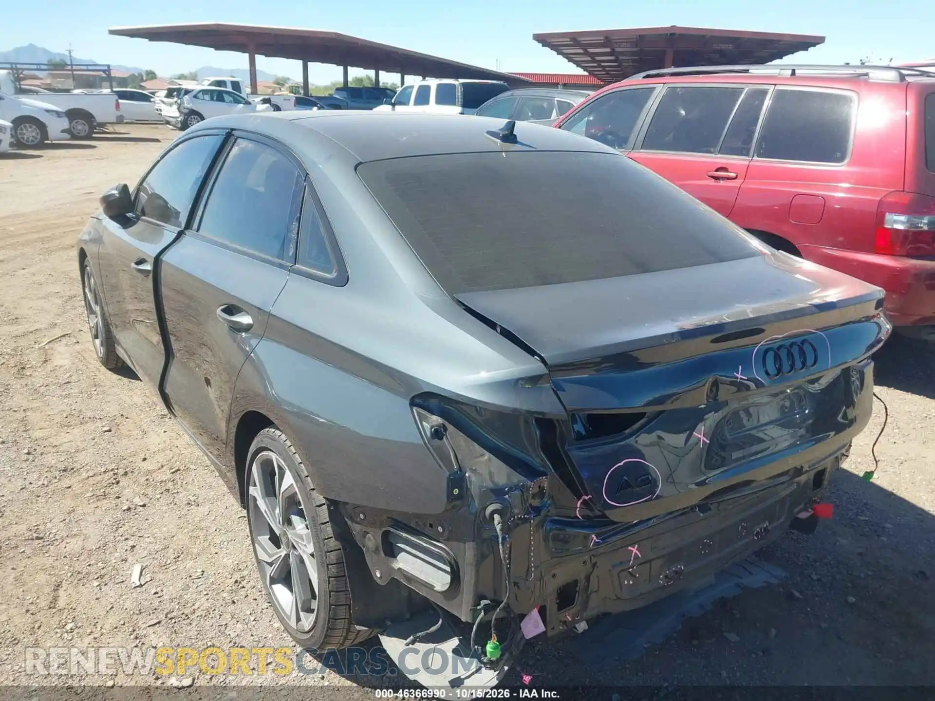 3 fotografías del automóvil dañado WAUAUDGY9PA091959 AUDI A3 2023