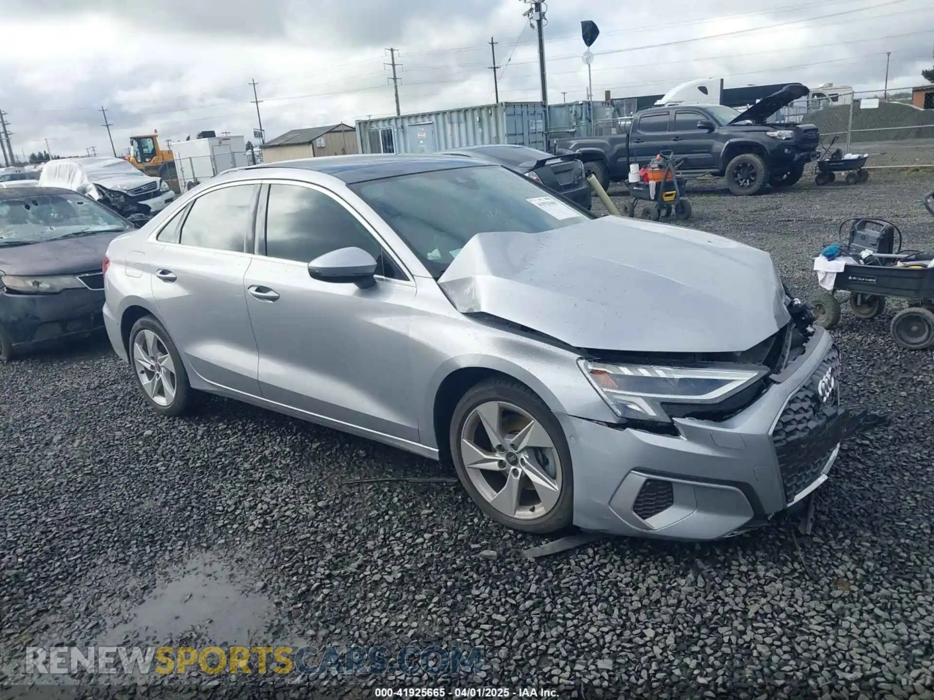 1 Photograph of a damaged car WAUAUDGYXPA062020 AUDI A3 2023