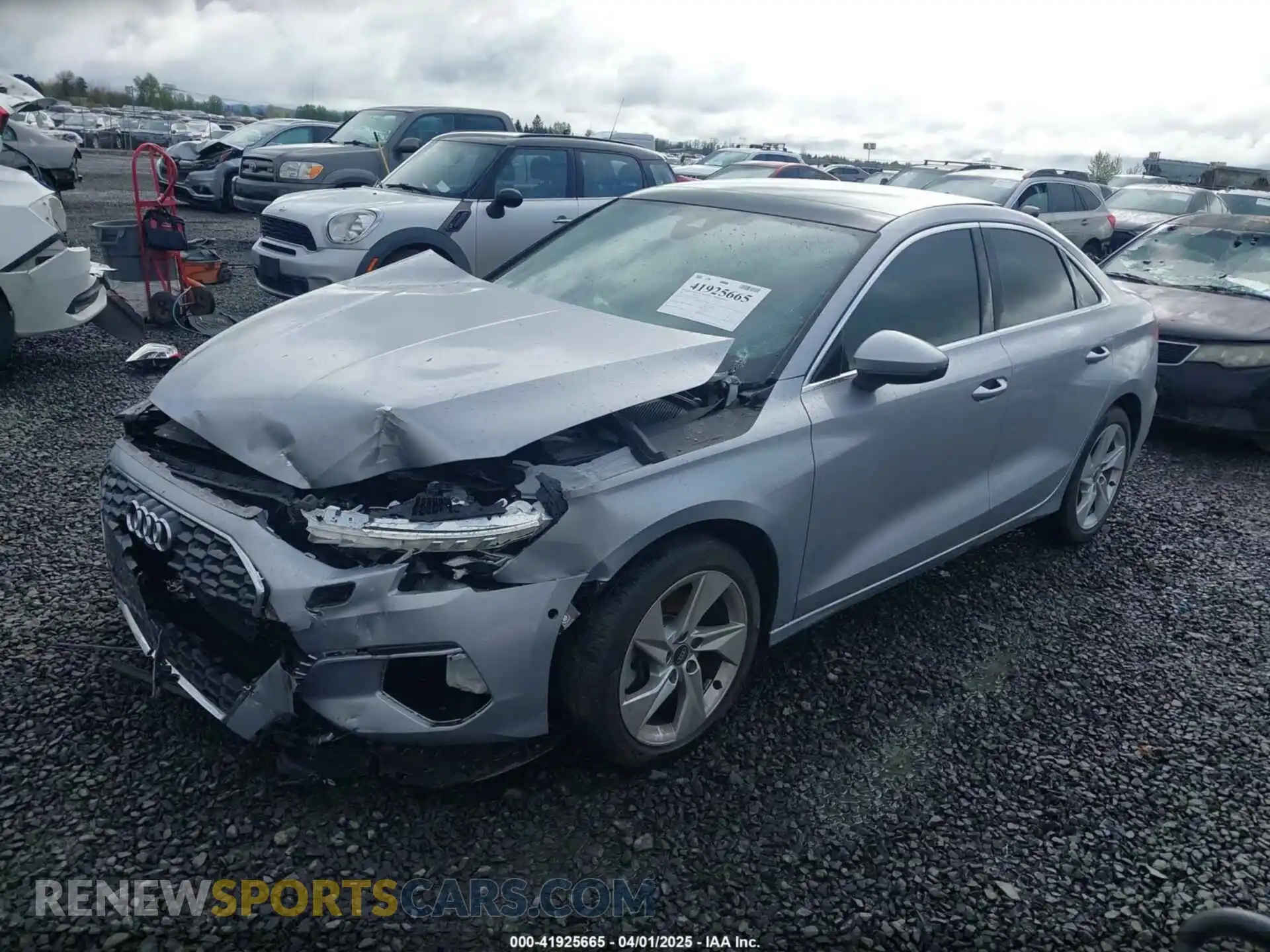 2 Photograph of a damaged car WAUAUDGYXPA062020 AUDI A3 2023