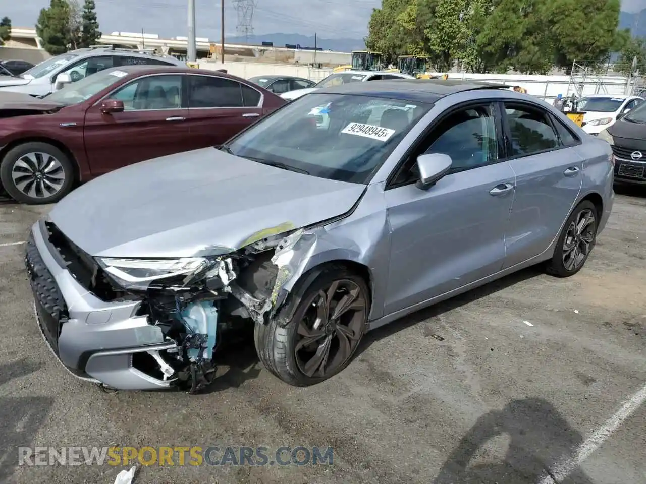 1 Photograph of a damaged car WAUBUDGY0PA106790 AUDI A3 2023