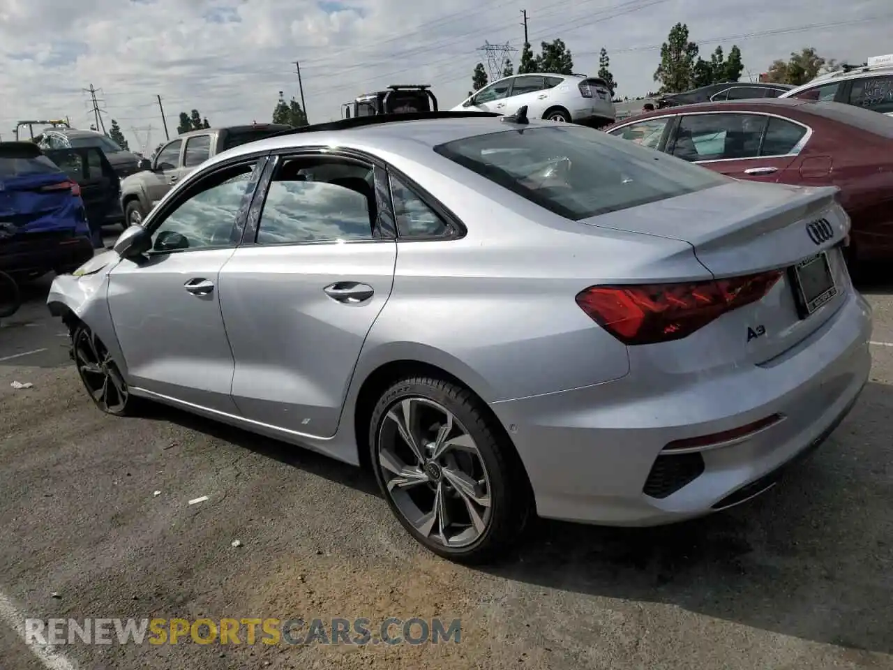 2 Photograph of a damaged car WAUBUDGY0PA106790 AUDI A3 2023
