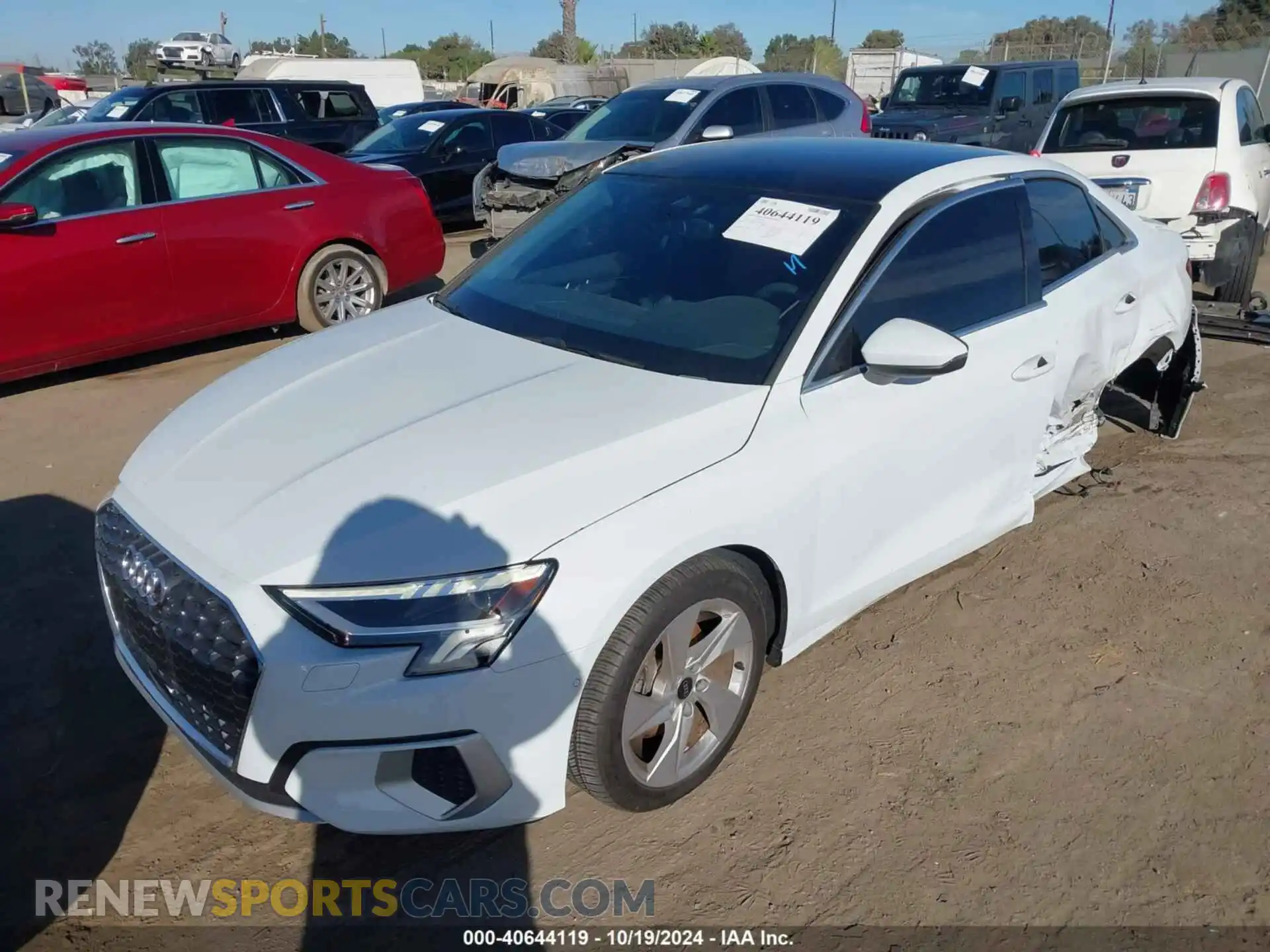 2 Photograph of a damaged car WAUGUDGY7PA129523 AUDI A3 2023