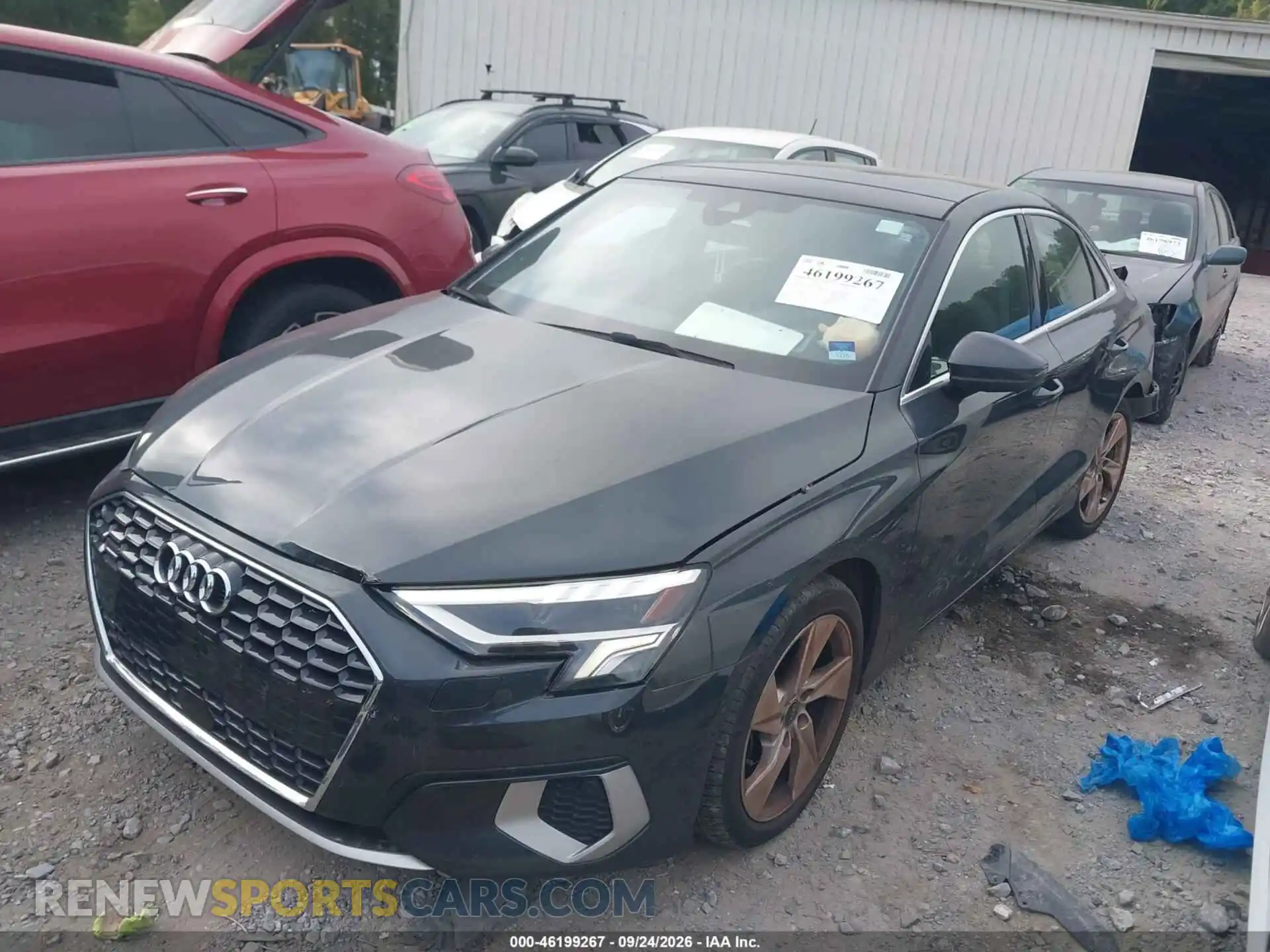 2 Photograph of a damaged car WAUGUDGY8PA049809 AUDI A3 2023